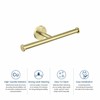 KIBI Circular Double Toilet Paper Holder for Bathroom, Solid Brass