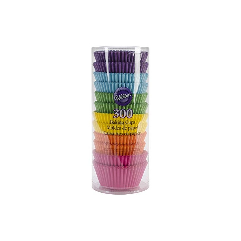 Wilton 415-2179 300 Count Rainbow Bright Standard Baking Cups