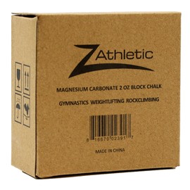 Z Athletic Gym Chalk Block for Rock Climbing, Weightlifting, Gymnastics, and Crossfit, 100% Pure Magnesium Carbonate with No Fragrance, Pigments, or Fillers, 2oz