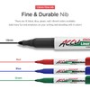 MONAMI Accu Liner Dry Erase Markers, Fine Tip (1.5mm), Low-Odor