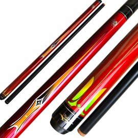 Tai ba cues 2-Piece Pool cue Stick, 13mm Tip, Short 48" Junior Kid cue, Hardwood Canadian Maple Professional Billiard Pool Cue Stick 18,19 Oz Pool Stick (Selectable)-Blue, Black,Green, Red
