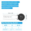PATIKIL NTC Thermistors Resistors, 10Pcs 8 Ohm NTC 8 D-13