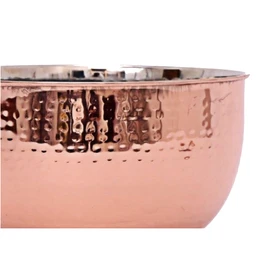 Copper Fruit Storage Bowl Stainless Steel Antique Style Tableware Decorative Kitchen
