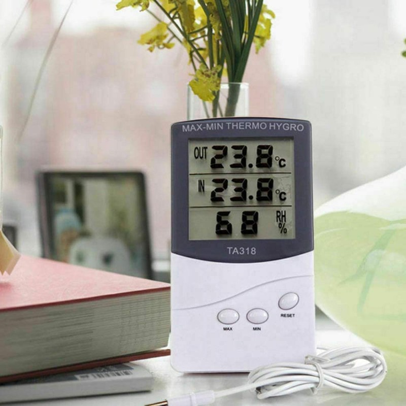 Digital Humidity Meter Thermometer LCD Display Indoor Outdoor Termometer Hygrometer