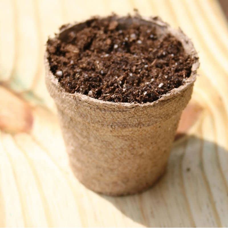 Jiffy-Pots Organic Seed Starting 3" Biodegradable Peat Pots, 10 Pack