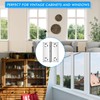Eruinfang 12 Pieces Hinges Stainless Steel Folding Butt Hinges Small