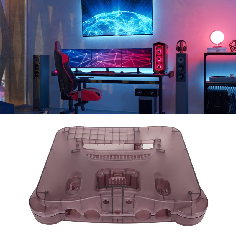 for N64 Translucent Case Replacement Retro Video Game Console Protective