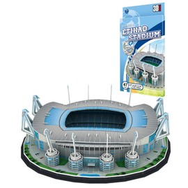 Georgie Porgy 3D Football Stadium Puzzle Toy Model Building Kits for Children Birthday Gifts (Etihad Stadium 46 Pieces)
