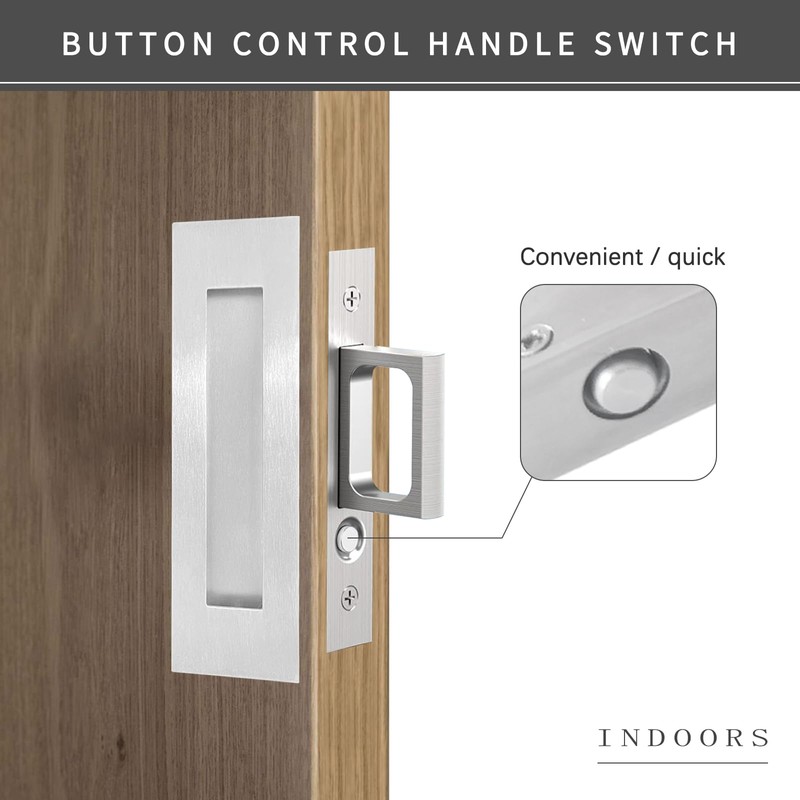 senharvest Recessed Finger Flush Pulls with Edge Pull -Sliding Closet