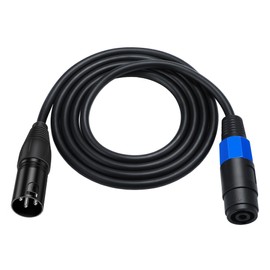 MTUERANC Speakon to XLR Speaker Cable, 3 Pin Male to Female Audio Adapter for DJ/PA Speaker Cord With Twist Lock (1.8M/6Feet)