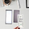 Black Metal Cash Box with 20 PCS Banknotes Top-Insert Holders