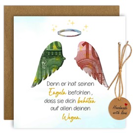 Guardian Angel Money Gift Wings, Christening Gifts for Girls Boys, Money Gifts Packaging, Guardian Angel Christening Gift, Gift for Christening, Confirmation, Communion, Youth Initiation, Birthday