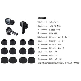 A-Pcas Earbud Earbud Specifically Designed for Soundcore Earbuds, Soundcore Liberty 4, Soundcore Life P3 / P2 Mini, Liberty Neo 2 Earphones, Short Axis Design for TWS Earphones, Fit in the Case 6