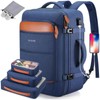 Bagsure 42L Travel Backpack, Hidden Straps, 3 Packing Cubes, Laptop