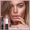 IONSGAKO 3PCS Matte Light Pink Lipstick Nude Lip Gloss Non-Stick