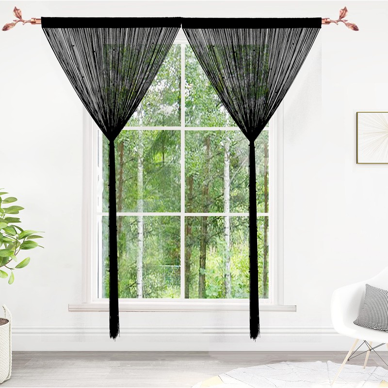 Taiyuhomes Bead String Curtain Door Fly Screen for Doorways Window