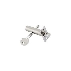 TOP-VIGOR Door Security Rack Bolt, Security Deadbolt Mortice Door Lock Bolt Thumb Turn Anti-Theft Door Lock Bolt Protection for Doors Windows
