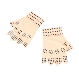 Baluue Rthritis Gloves Half-finger Magnetic Therapy Anti-slip Pressure Relief for Joint Support Comfort