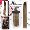 Moresoo Real Hair Extensions, Tape-In Remy Hair Extensions, Dark Brown