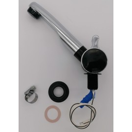 CR-MOESANCO® 12V London Chrome Tap + Stainless Steel Clamp Caravan Boat with Switch