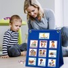 Qivine Children's Calendar, Daily Schedule, Visual Timetable with 70 English