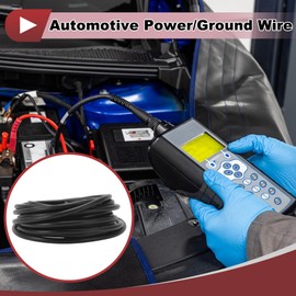 HEROFFIX Electrical Ground Wire Automotive Power Wire 16FT Black TC 1 Pcs 22AWG 7 Conductor Fully Insulated& Soft Touch Jacket Universal