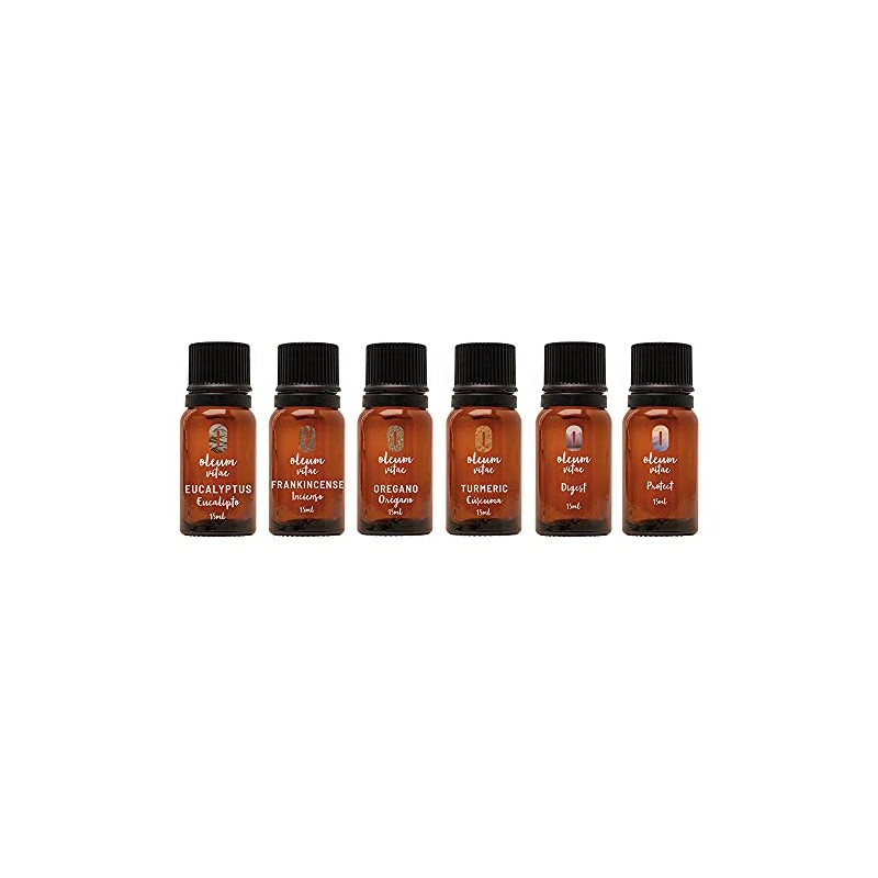 OLEUM VITAE Kit de Aceites Esenciales Vitalidad. 100% Puros y
