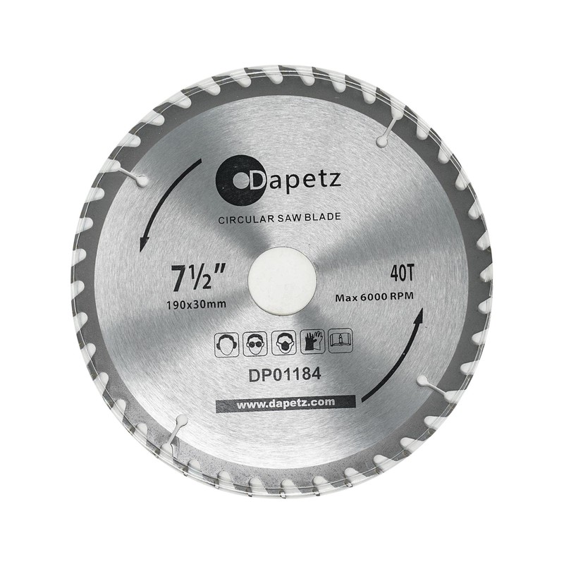 Dapetz® 3Pc 190mm TCT Circular Wood Saw Blades 20, 24