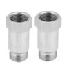 2 Pack O2 Stainless Steel Oxygen Sensor Bung Adapter Extension