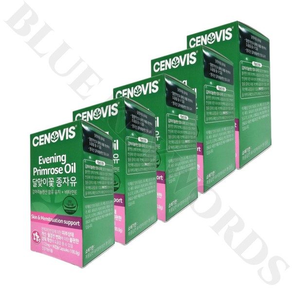Cenovis Evening Primrose Oil 1,120mg x 90 capsules x 5 boxes, 5 months supply of Vitamin E / 세노비스 달맞이꽃종자유 1,120mg x 90캡슐 x 5박스 5개월분 비타민E