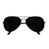 ShadyVEU Super Dark Lens Pilot Sunglasses Retro UV400 Blackout Classic