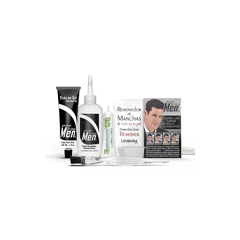 Tinte En Gel Barba Bigote Cabello Castaño Oscuro Special Men