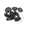 FUNOMOCYA 10pcs Hand Painted Cartoon Drawing Stones Smooth Black Pebbles