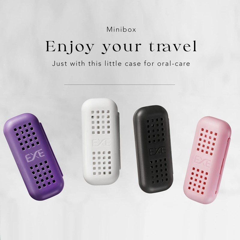 ＭINIBOX Minibox Replaceable Foldable Compact Toothbrush Kit Built with Case,