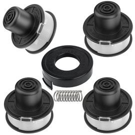 XIJIANG A6226 Grass Trimmer Spool, 4 x Replacement Spools and 1 x Trimmer Spool Cap For Black & Decker GL250 / GL310 / GL360 / GL360SB Grass Trimmer