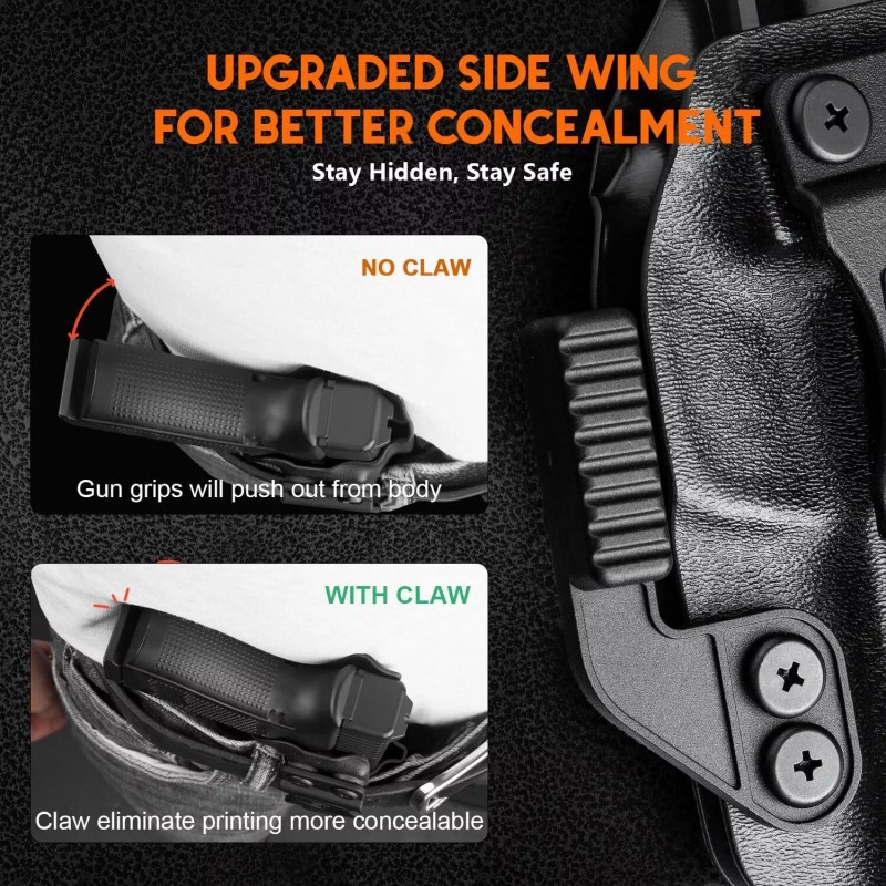 WARRIORLAND IWB Kydex Holster Compatible with Sig P365-XMACRO,wi