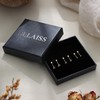 Sllaiss Flat Back Earrings 925 Sterling Silver Gold Studs Earrings
