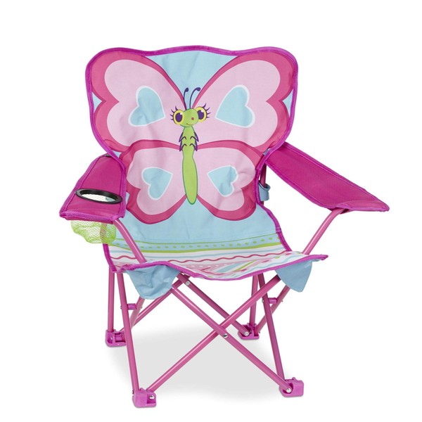 Melissa & Doug Cutie Pie Butterfly Camp Chair, Pink (96423)