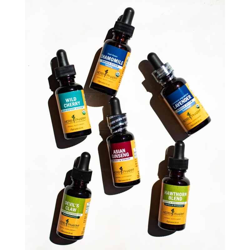 Herb Pharm Certified Organic Chamomile Liquid Extract for Calming Nervous