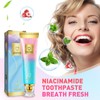 2Pcs Niacinamide Whitening Toothpaste, Bright White Toothpaste for Fresh Breath,