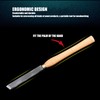 Skew Chisel HSS Lathe Turning Tool Ergonomic Beech Handle Lathe