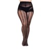 Gi&Gi Tights Large Sizes Women's Pattern Transparent Tights 40 Denier
