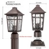 Darkaway Outdoor Post Lights Lamp Post Light Fixture, Waterproof Aluminum