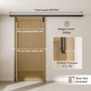 8FT Ceiling Mount Box Rail Barn Door Hardware Kit,Heavy Duty