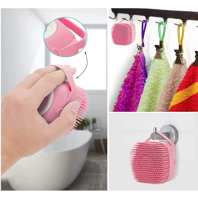 Pet Bath Massage Brush Puppy Dog Cat Grooming Cleaning Soft