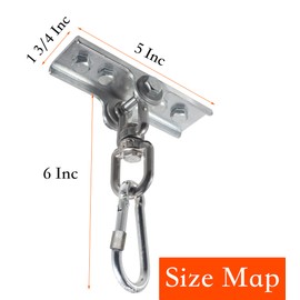 Upgraded 360° Swivel Heavy Bag Mount for Punching Bag Hanger. Heavy Bag Hanger for Yoga, Gym, Swing Chairs, and Hammocks Bags Mount. Punching Bags Hanger.