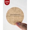Brew Choice 500 PCS Coffee Filters for Aeropress,64mm Unbleached Natural