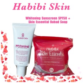 Habibi Skin Essential BABAD SOAP + Whitening Sunscreen SPF50