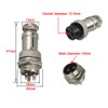 QitinDasen 6Pcs Premium 3 Pin GX16 Aviation Connector, 5A 16mm
