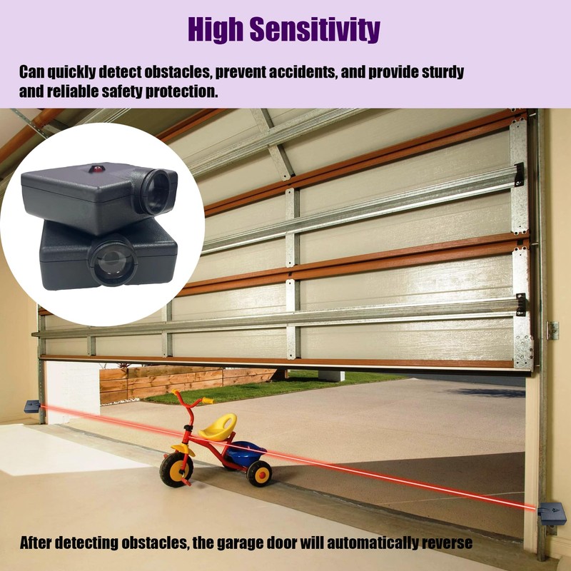 Garage Door Sensors, Replacement for Genie/Overhead Garage Door sensors, GSTB-R